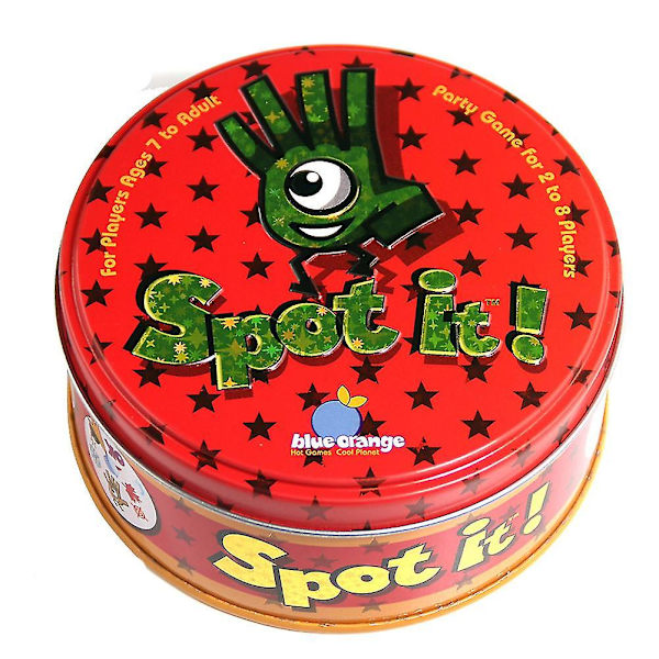 Piirretty Spot It -korttipeli lapsille - silmän ja käden koordinaatiota kehittävä pulmapelilelu joulu- ja syntymäpäivälahjaksi five pointed star