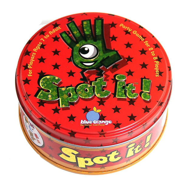 Tegneserie Spot It-kortspill for barn Hånd-øyekoordinering Puslespill Leketøy Julebursdagsgave five pointed star