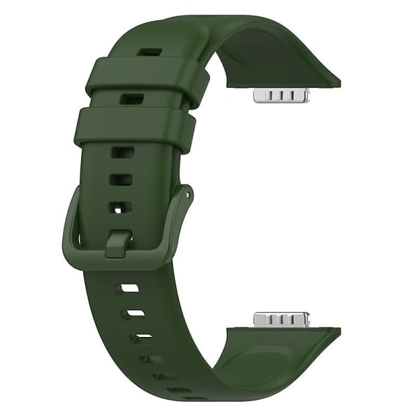 Silicone Urrem til Huawei Watch Fit 2 - Vandafvisende Udskiftningsrem til Armbåndsur Army Green