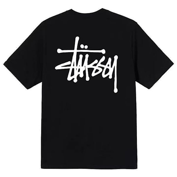 Ny amerikansk stil nr 8 biljard rund hals kortärmad T-shirt black basic L