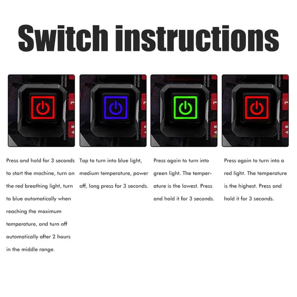 12V Motorcycle Handlebar Heater Cover Adjustable Temperature Electric Heating Waterproof Grip