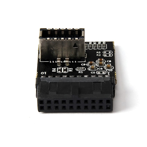 Bundkort USB3.0 19P / 20P til Type-E 90 graders frontstik