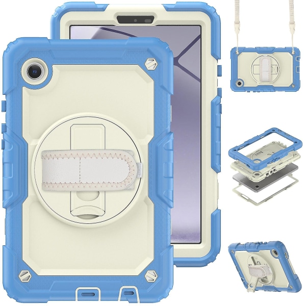 Case som är kompatibelt med Samsung Galaxy Tab A9 Cyan Blue