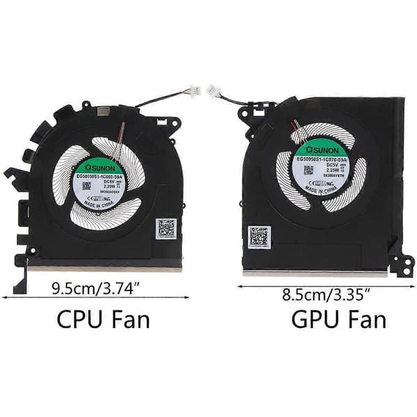 til ZBook Studio G7 bærbar CPU-køleventilator 5V 2.25W 4-benet GPU-radiatorventilator CPU