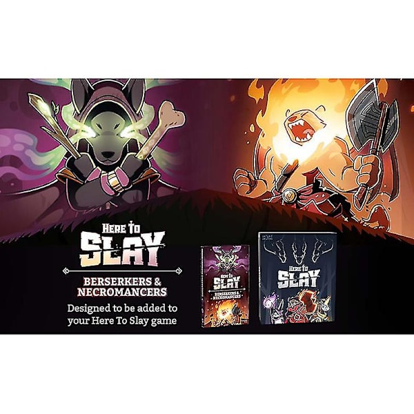 Here To Slay Berserker & Necromancer Expansion Pack - Utformad för att läggas till ditt Here To Slay grundspel