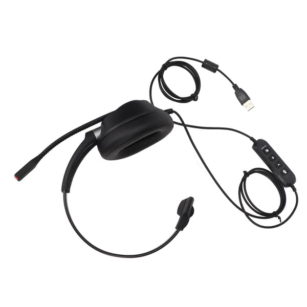 Monaural USB Business Headset with ENC Noise Cancellation
