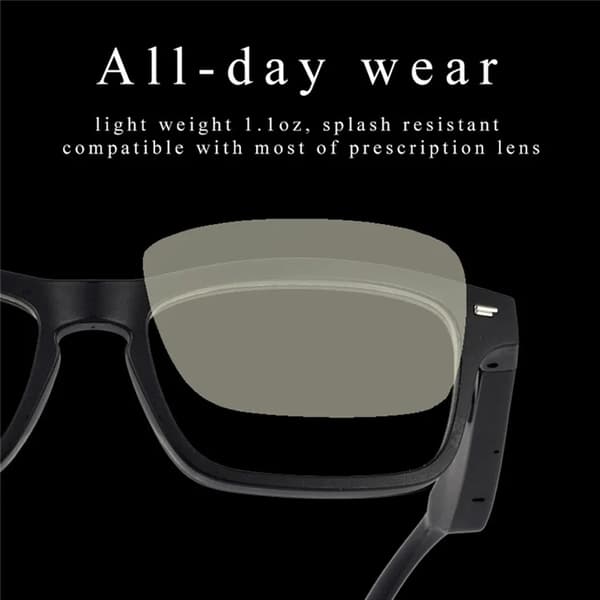 Smart Glasses Waterproof Bluetooth KY01 Polarized Design Svart 167