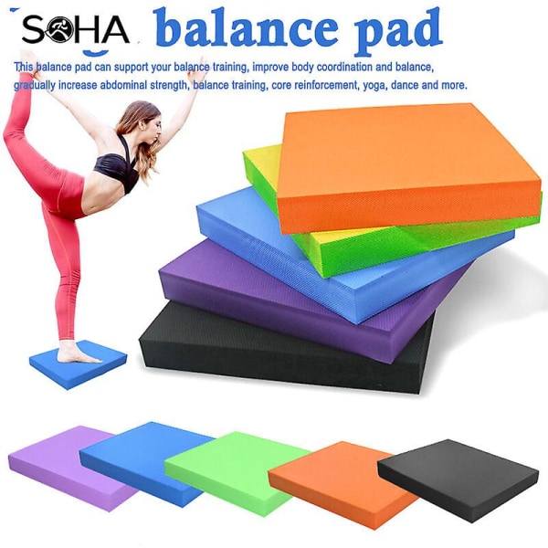 Balance Foam Pad Yoga Mat Exercise Liukumaton Vedenpitävä Pehmeä Fitness