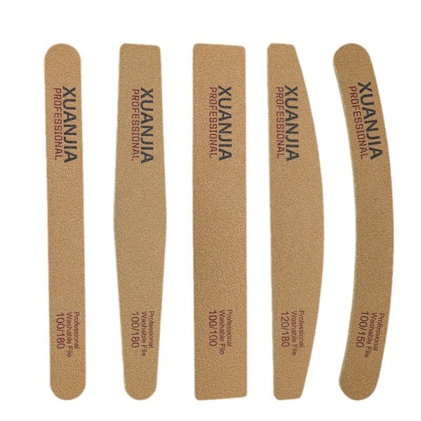5 dubbelsidiga nagelfilar - 100/180 - Nagelfilar