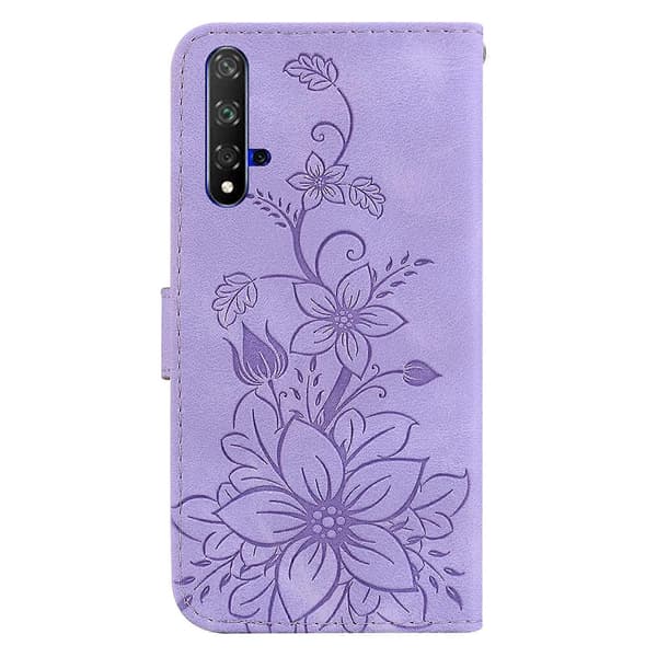 Läderfodral för Huawei nova 5T / Honor 20 Purple