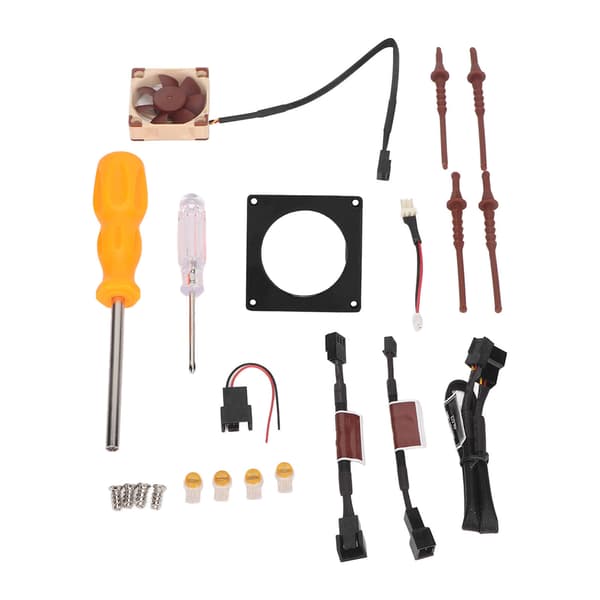 3D-Printed Fan Mount Kit Efficient Heat Dissipation for Gamecube Noctua Black Cooling Fan
