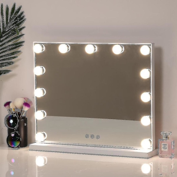 Hollywood Vanity Mirror, jossa 2-14 led-lamppua Newway (vain polttimo) 12 lights