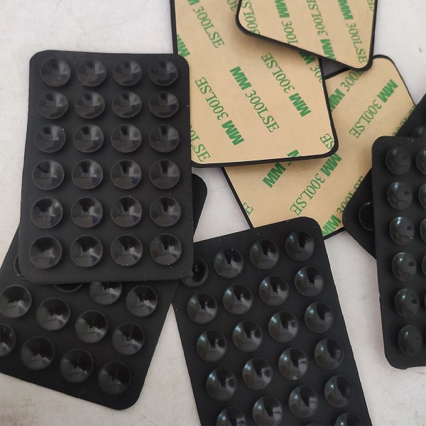 5 stk silikone sugetelefon taske selvklæbende montering, til Iphone & Android mobiltelefon taske kompatibel, håndfri mobil tilbehørsholder dack green
