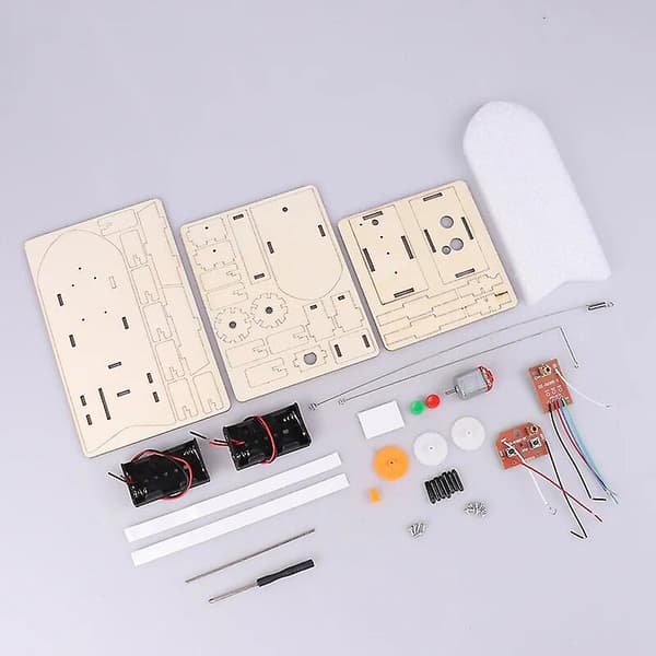 DIY Science Toys Remote Control Boat Kids STEM Educational Experiment Puzzle Toy For Children's Development