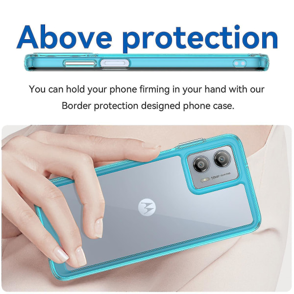 Motorola Moto G53 5g matkapuhelimen cover anti-scratch TPU + phone case Transparent Blue