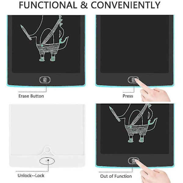 LCD Skrivetavle Doodle Board, Tegnetavle Skrivepude Bærbar