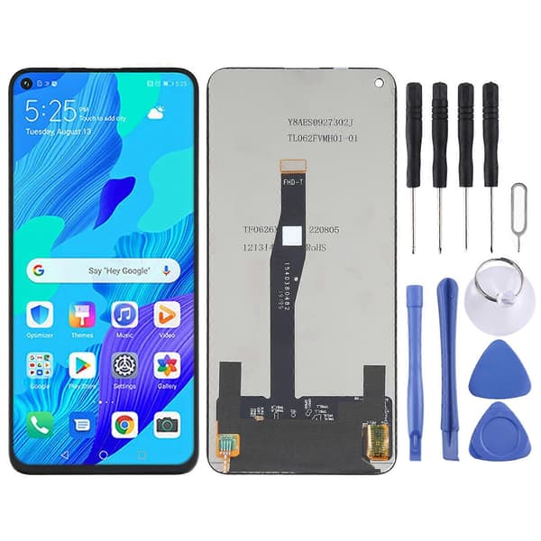 Original LCD-skærm til Huawei Nova 5T / Honor 20S med Digitizer Fuld Samling
