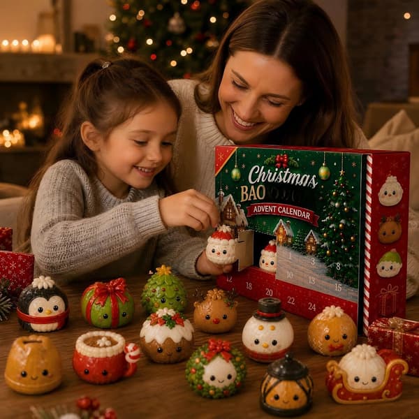 Adventskalender 2026 Jul-Squishies Fidget-leker, 24 dagers nedtelling