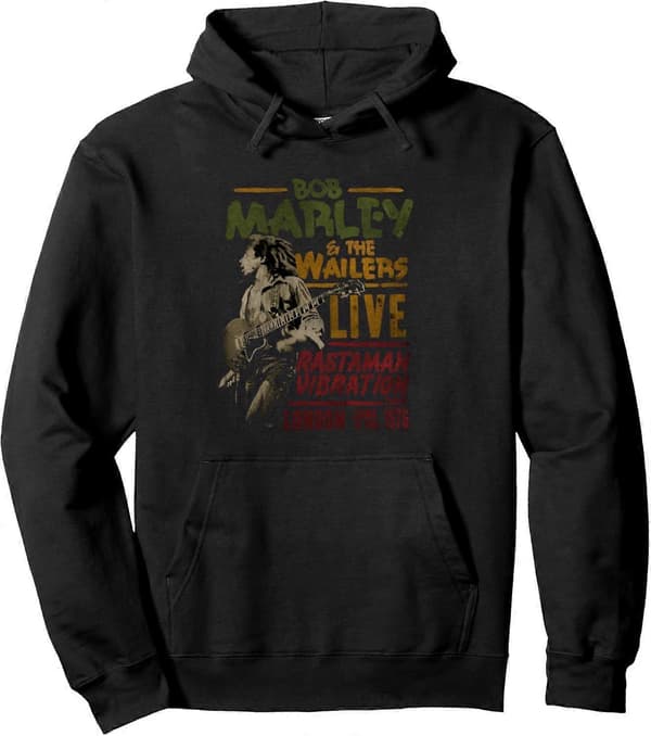 Bob Marley BTRTW The Wailers Live Pullover Hættetrøje Style 0025 S