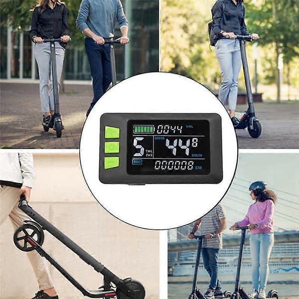 P3C LCD Display Dashboard 24V 36V 48V 60V Kompatibel med Elektrisk Scooter (5PIN)