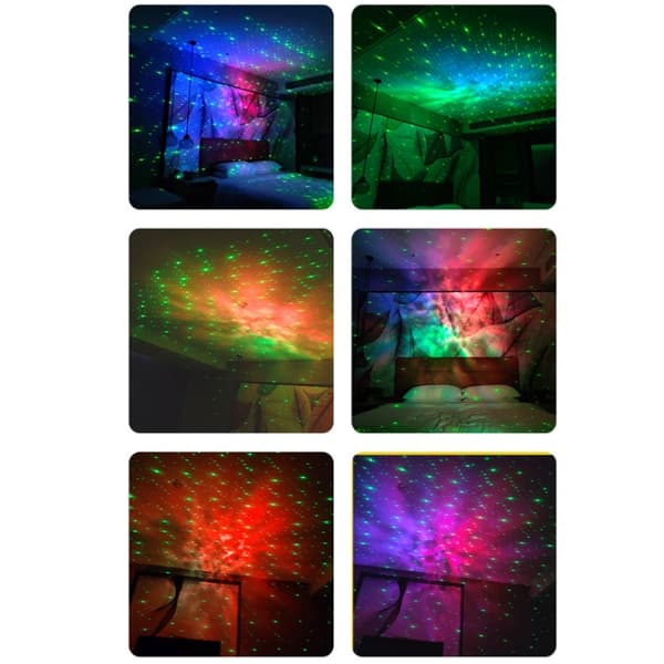 Laser Starry Sky Watermark Projection Light Small Stage Atmosphere Light (White)