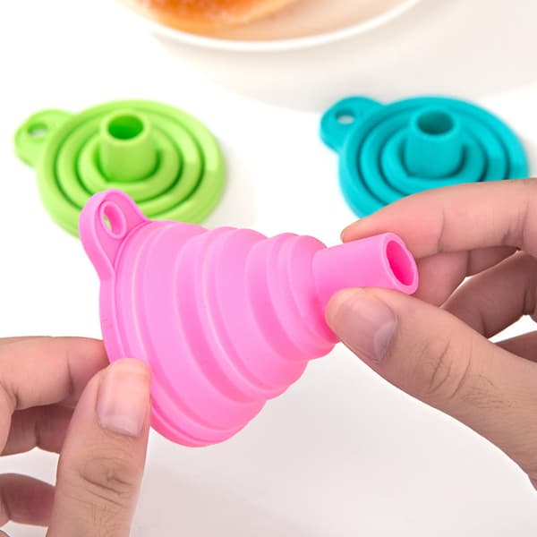 2-pack - Silikontratt - Hopfällbar - 7 cm Flerfärgad