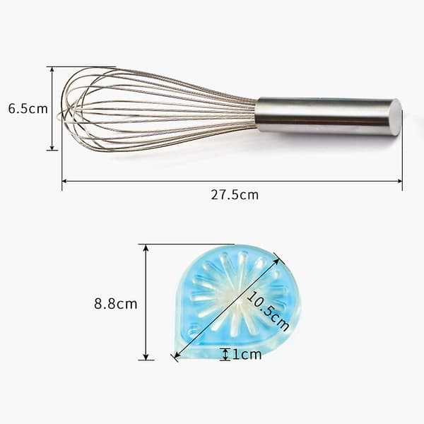 Enkel å bruke eggvisper skraper sklisikkert håndtak praktisk matmikser for baking Liquid Scraper