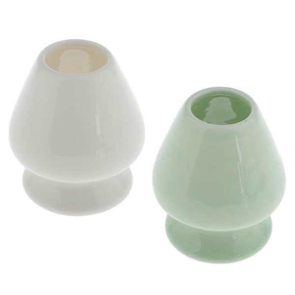 Eramik Matcha-visphållare Bambuvispställ Teset Tetillbehör, 2-pack