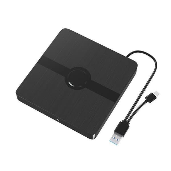 Ekstern Blu-Ray DVD-drev USB 3.0 Bærbare Optiske Drev CD DVD-brænder Afspiller Læser til Bærbar Computer Black