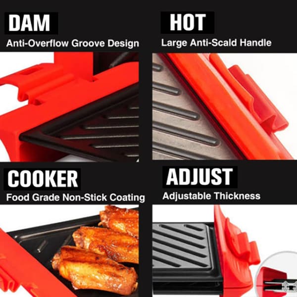 2 stk. hurtigopvarmende grillbakker, non-stick bageplader til mikrobølgeovn