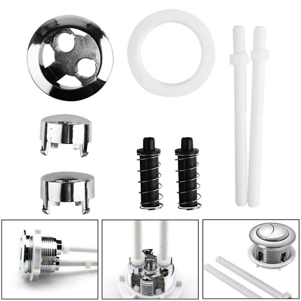 Universal Dual Flush Trykknapper for Toalettsisterne - Vannbesparende
