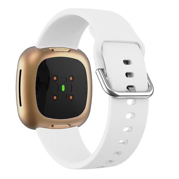 Kompatibel med Fitbit Versa 3 silikonrem White