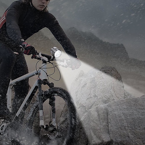 CREE XM-L T6 5 LED forlygte til cykel med 6000LM genopladeligt batteri