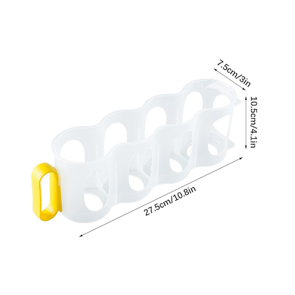 100% Helt Ny Bärbar Sodaburksarrangör för Kylskåpshylla Klar Plastburksställ med Avtagbart Handtag Dryckesarrangör för Kylskåpsförvaring green