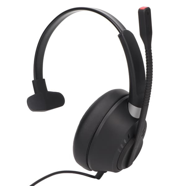 Monaural USB Business Headset with ENC Noise Cancellation