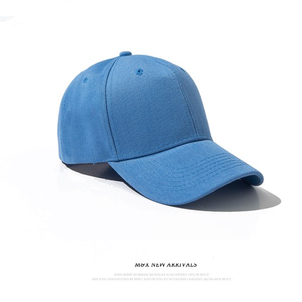 Enfärgad cap - ljusblå