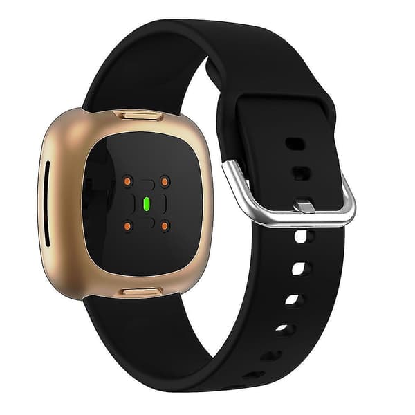 Kompatibel med Fitbit Versa 3 silikonerem Black
