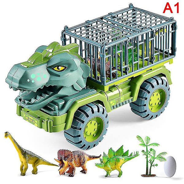 Auton lelu dinosaurukset kuljetusautojen kuljetusrekka lelu vetävä ajoneuvo lelu Multi-color A5