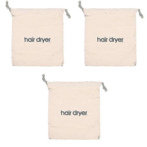 5 stk. Hotel Hjem Hårtørrer Taske Snørepose Beholder Hårtørrer Opbevaringspose 3pcs