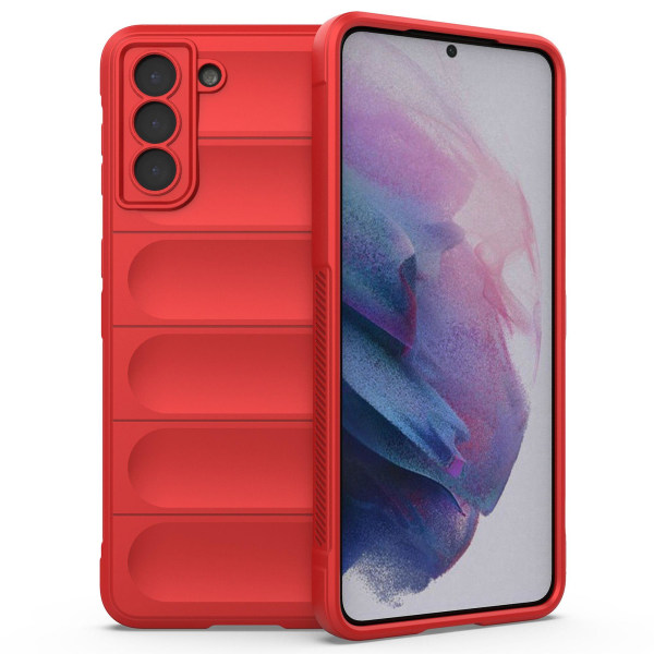 Samsung Galaxy S21+ 5g:lle kestävä phone case Iskunkestävä pehmeä TPU- cover Red