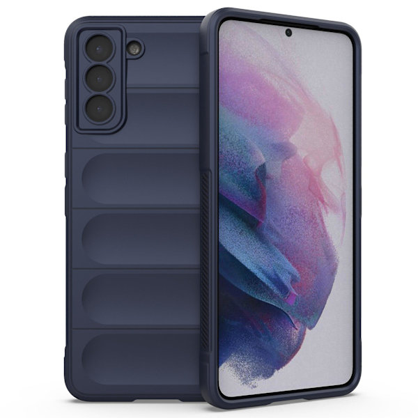 Robust baksida mobilfodral för Samsung Galaxy S21+ 5g - Stötsäker, mjuk TPU, skyddande Dark Blue