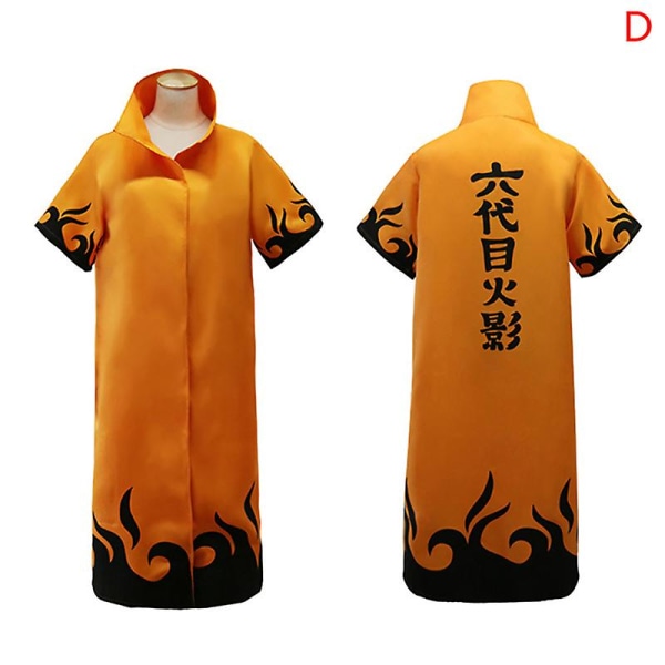 1 st Anime Naruto Cosplay Kappor Hokage Namikaze Minato Uniform Kakashi Kappor Kostym Style D M