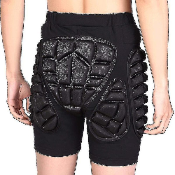 Hip-skyddande Shorts med EVA-vaddering, Skyddande Kortbyxor för Skidåkning, Utomhus, Konståkning, Snowboard 2XL