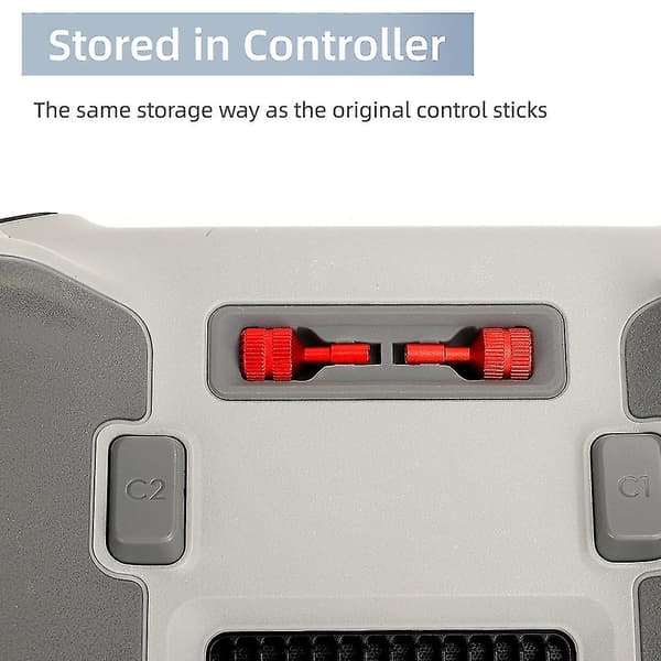 Kontrollerstikker for DJI Mini 3 Pro fjernkontroll red