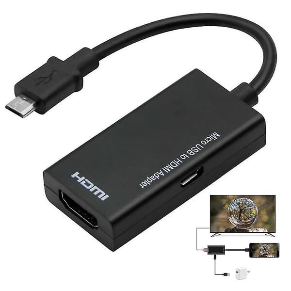 Micro til HDMI Adapter Konverter Kabel til Android Telefon HD TV Team