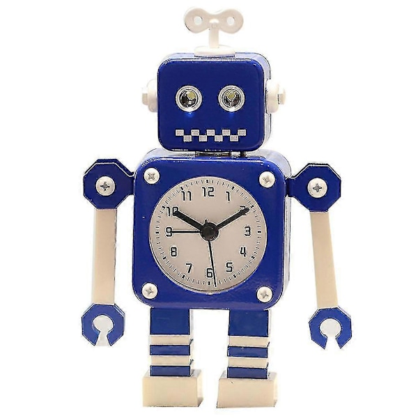 Väckarklocka för barn, robotväckarklocka barn analog väckarklocka Blue
