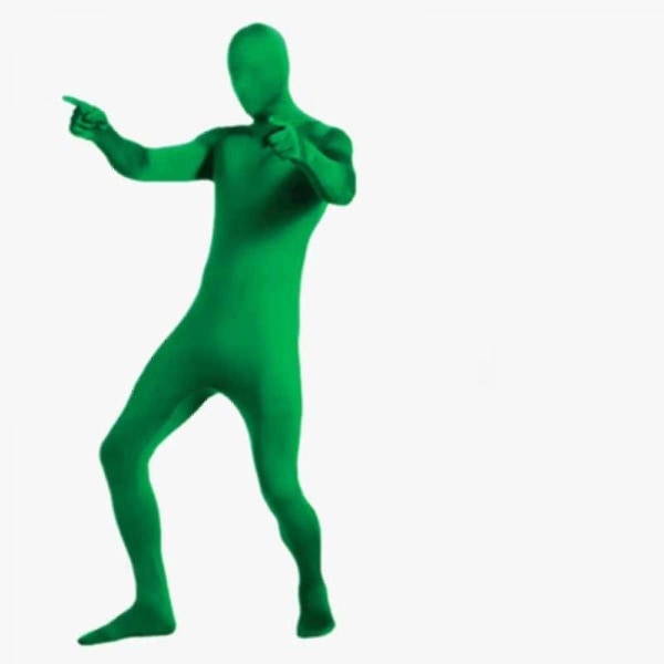 Kvinna Herr helkroppsdräkt Halloween kostymer för vuxna barn perfekt för halloween scenframträdanden Green XL