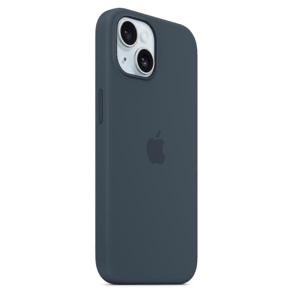 iPhone 15 Case Compatible with MagSafe Scratch-Resistant Silicone Case - Red Dark Blue Dark blue iPhone 15