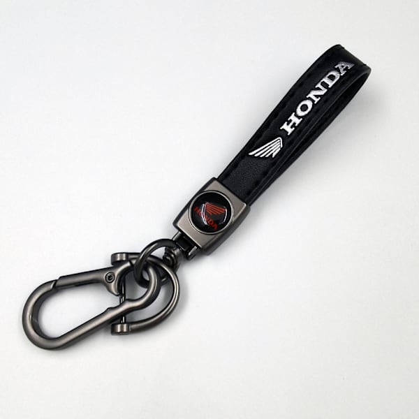 Metal nøglering med læderfinish til bil og cykel | Holdbar nøglering | Nøglering og krogbeslag i Gun Color Hardware Gun Color Hardware Honda Eagle