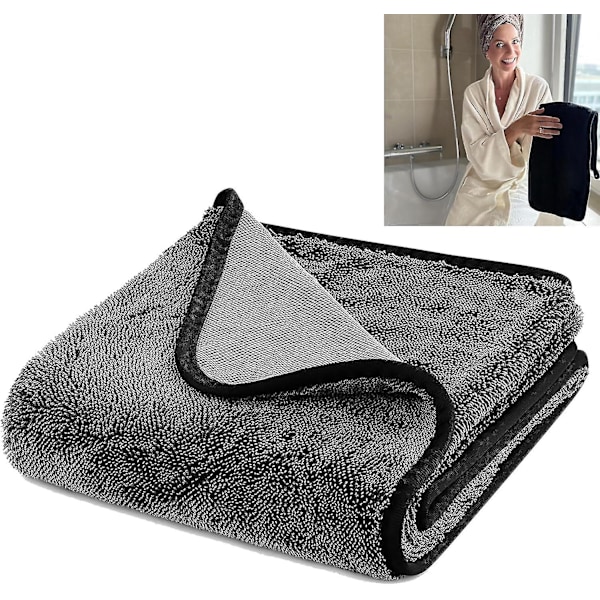 DB Brusekabine Klud Til Vandfjernelse I Brusebad Og Badekar, Glansfuld Badekar XXL Tørreklud, Hurtigtørrende Tørreklud 1 Stk 1Pcs 40 x 40 cm